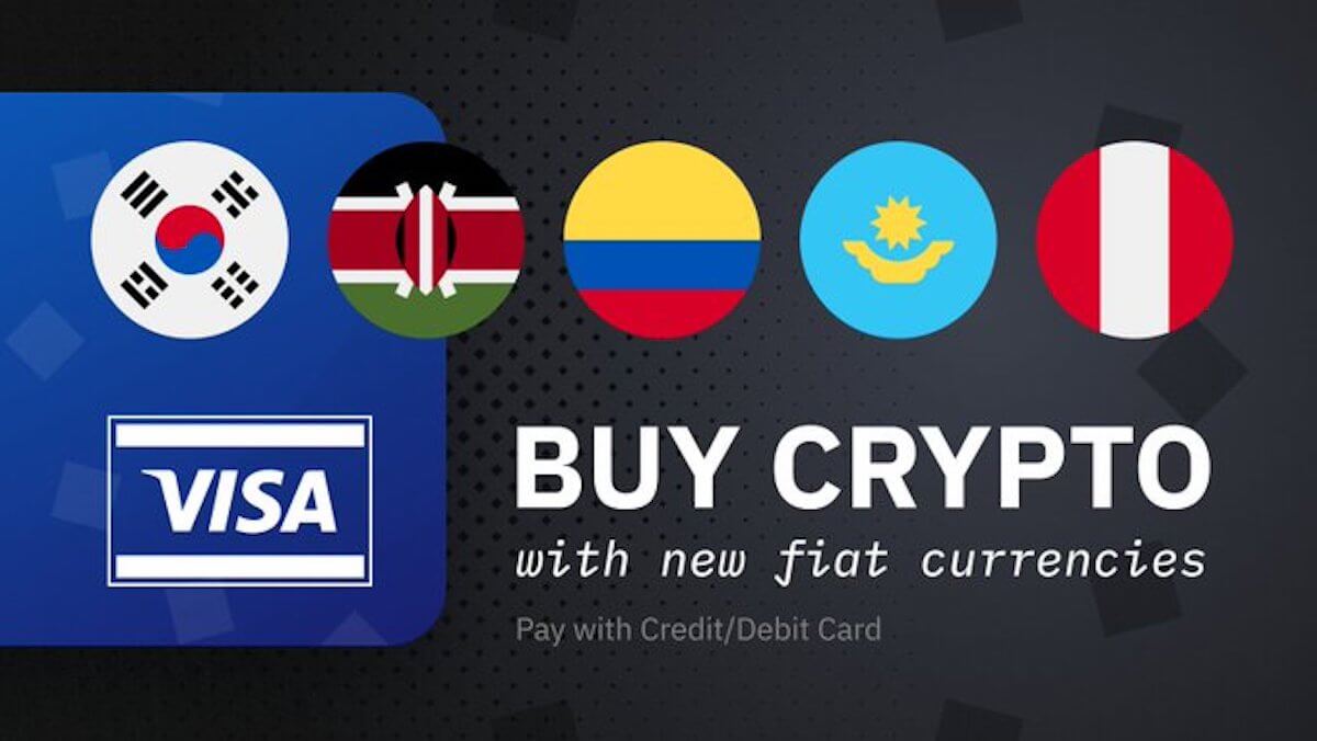 バイナンスのVISA対応仮想通貨販売所、新たに5法定通貨追加 ビットコイン（BTC）やリップル（XRP）が購入可能
